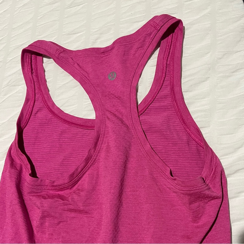 lululemon pink racer back tank